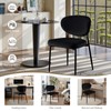 STOOLINK Black Dining Chairs Set of 2 Velvet Upholstered Dining