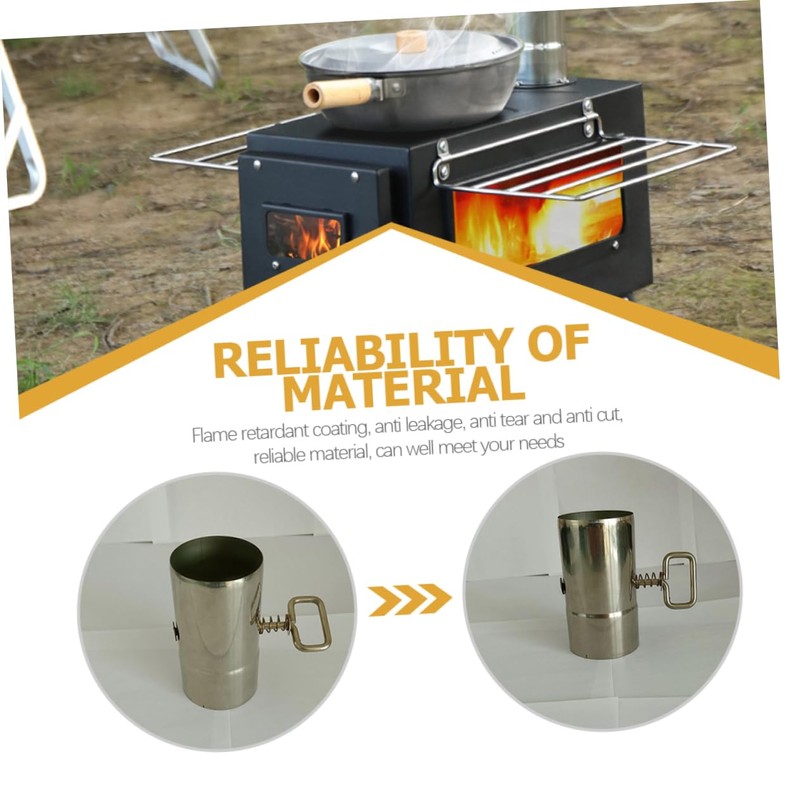 MAGICLULU Adjustable Chimney Exhaust for Outdoor Stove Stainless Steel Chimney