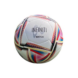 Samba Infiniti Match Football - White/Multi - Size 4-2024 Hybrid Ball Football Teams Schools Colleges