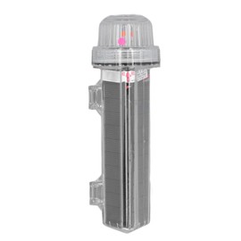 Solar Light, Solar Warning Light, Fully Sealed Light Control, Easy to Install for Construction Site (Red Light)