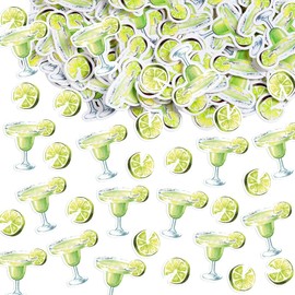Humyoun Humyoun 330 Pcs Margarita Glasses Confetti Margarita Party Decorations Margs and Matrimony Bachelorette Decor Margarita Table Confetti Decor for Mexican Day Bridal Shower Tropical Party