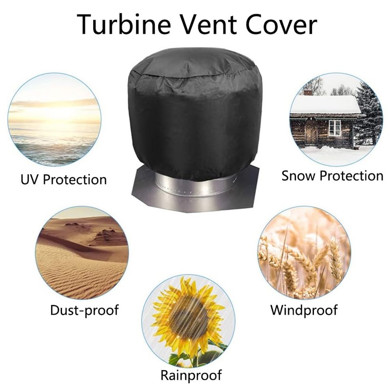 2Pcs 30 * 44cm/12 * 17.5in Roof Vent Cover, Heavy