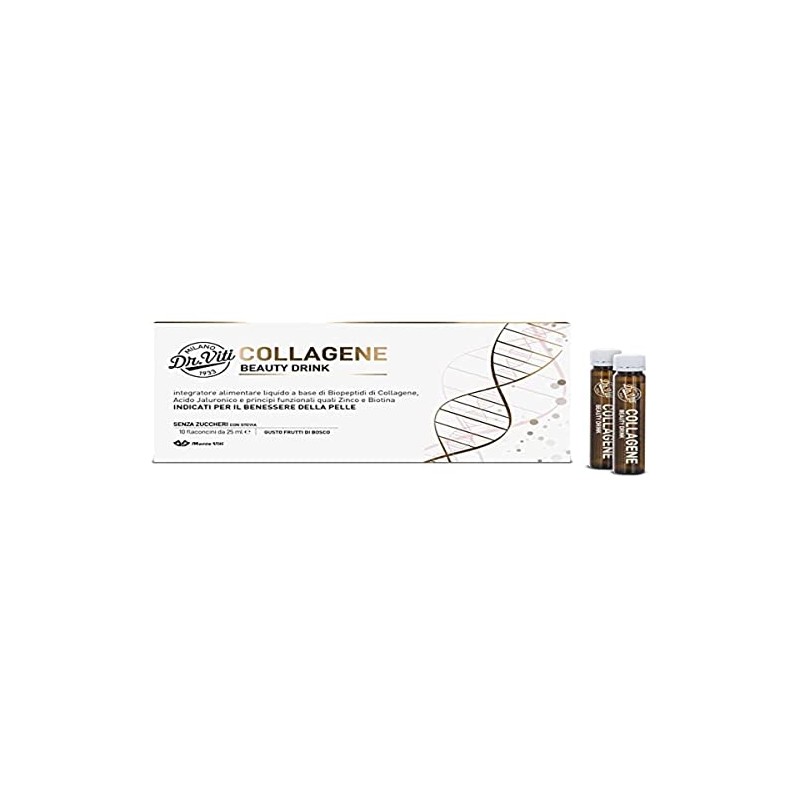 Marco Viti Collagene Beauty Drink Integratore Benessere della Pelle, 10