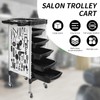 Salon Trolley Cart on Wheels, Multifunction 5 Drawer Hair Stylist