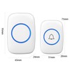 Wireless Doorbell Receiver Transmitter Battery Powered Simple Outside Waterproof Intelligent