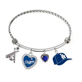 Los Angeles LA 4pc Stainless Twist Bracelet