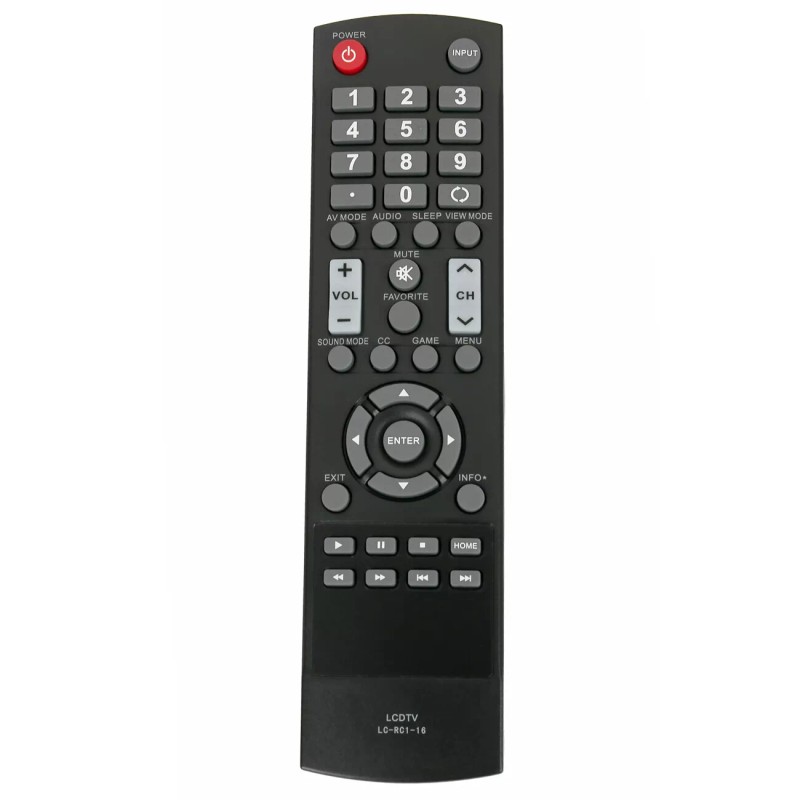 Unbranded LC-RC1-16 Replace Remote Control for Sharp TV LC-32LB370 LC32LB370
