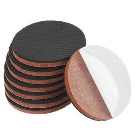 PATIKIL 2" Felt Furniture Pads, 8 Pcs Round Non Slip Furniture Pads Self Adhesive EVA Furniture Feet Non Skid Furniture Grippers for Hardwood Floors Protectors, Black