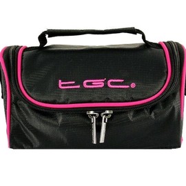 Sigma DP1x and Sigma DP2s Camera Case Bag by TGC ® with shoulder strap and Carry Handle (Jet Black With Hot Pink Trims)