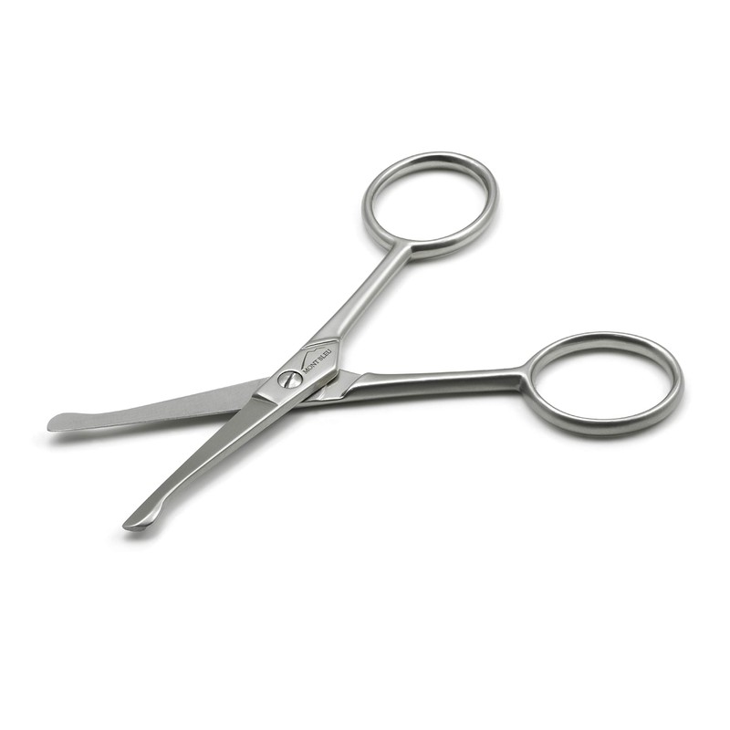 Mont Bleu Ear & Nose Hair Scissors, Straight Blades, Carbon