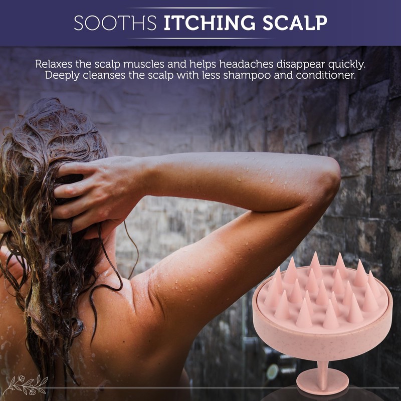 INTER-ESQUE Scalp Massager - Scalp Massage Brush - Head Massage