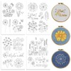 Peacoblue Water Soluble Embroidery Patterns for Beginners, Dandelion Flower 4