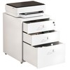 Howzone 3 Drawer Mobile Cabinet with Lock, Metal Storage Cabinets