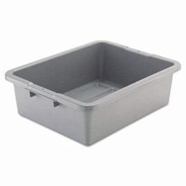 Rubbermaid Commercial - Bus/Utility Box 7.125Gal Gray "Product Category: Desk Accessories & Workspace Organizers/Storage Containers"