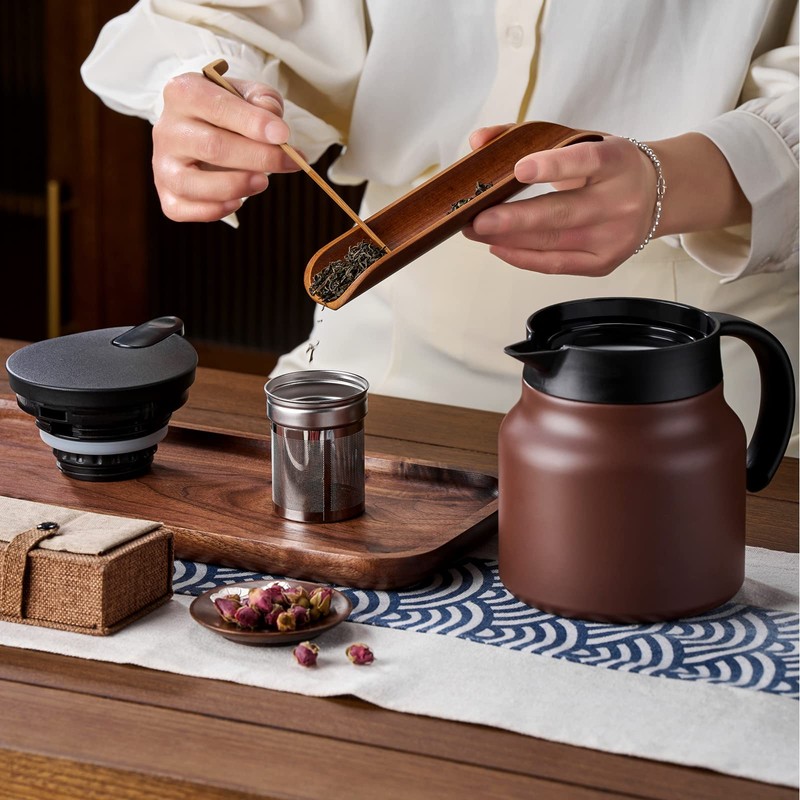 PARACITY Coffee Pot / Teapot Thermal with Ceramic Insert 800