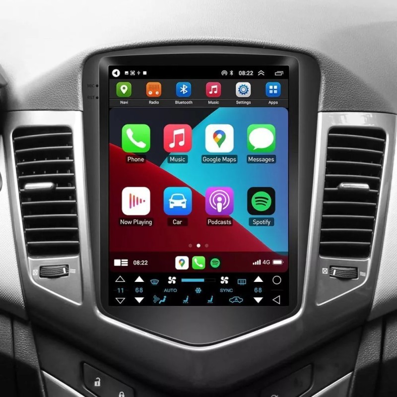 Nhopeew For Chevy Cruze 2009-2015 Car Apple Carplay w/Camera Android