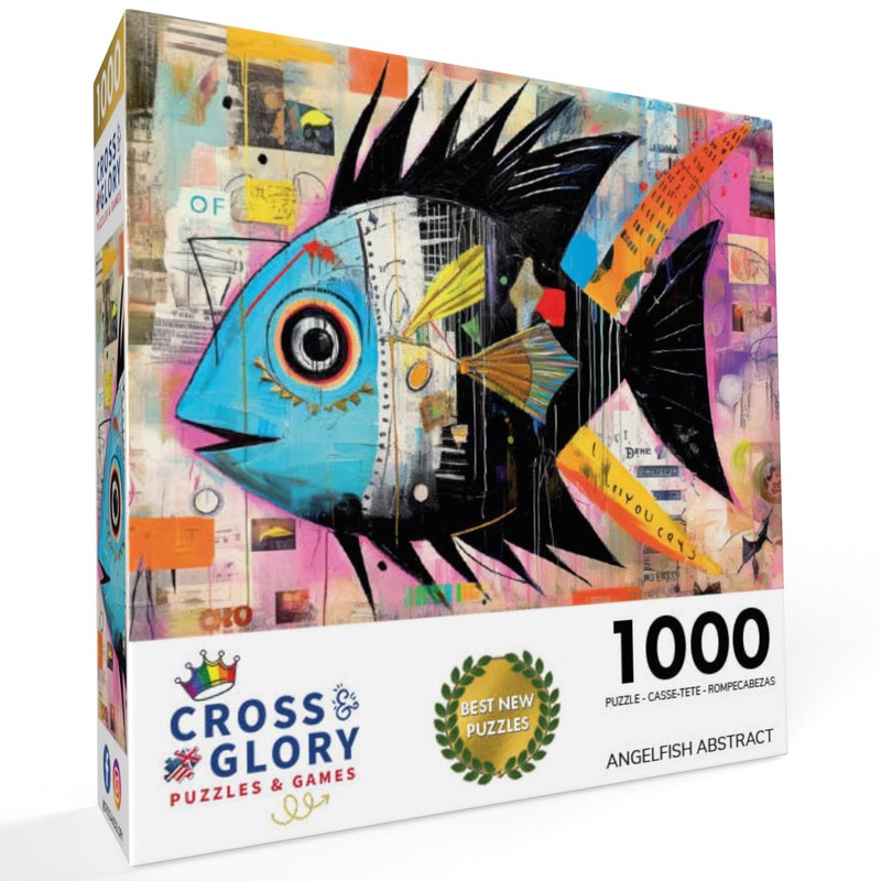 Cross & Glory - Angelfish Abstract - 1000 Piece Jigsaw