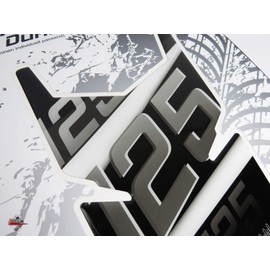 Tank Pad Silver Stripes Tank Protection Compatible with KTM 125 Duke 502541