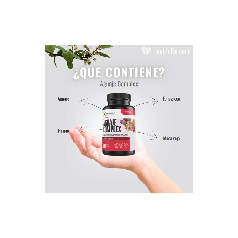 Aguaje Complex 60 Cápsulas - Fenogreco + Hinojo + Maca