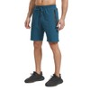 JustSun Men's Cotton Sports Shorts with Zip Pockets, peacock blue