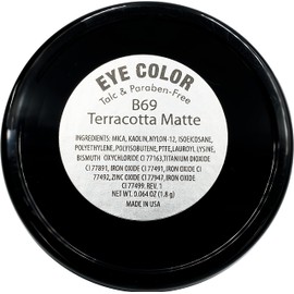 Pure Ziva Terracotta Matte Pink Beige Mauve Pressed Powder Single Vegan Eyeshadow; Talc, Paraben & Cruelty Free