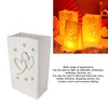 20pcs Tea Light Candle Bag Flame Retardant Reusable Heart Shape