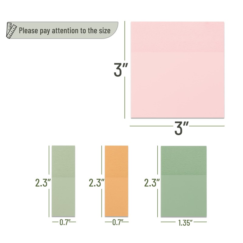 Mr. Pen- Pastel Transparent Sticky Notes, 200 pcs, Bible Sticky