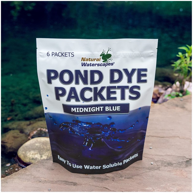 Midnight Blue Pond Dye Packets - 6 Water Soluble Packs
