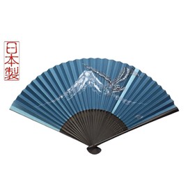 Kyoto Fan, Men's, Men's, Kyoto, Japanese Fan, Japanese Style Accessories, Craftsmanship, Mt. Fuji Hawk, Nasubi, For Yourself, Gift, Gift, Blue, Black, White, Blue Green