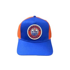 American Needle Edmonton Oilers Valin Trucker Mesh Back Adjustable Hat Blue