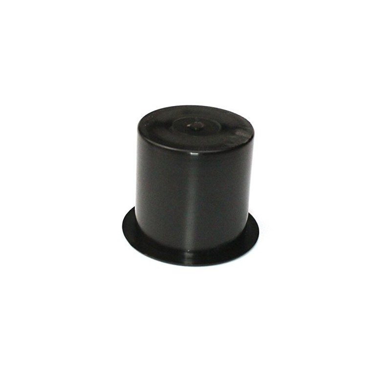 Plastic Small 2 7/8 inch Black Drop in Beverage Drink