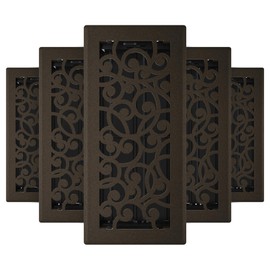 Imperial RG3355 Wonderland Decorative Floor Register, 4 x 10-Inch, Bronze Age, 5 Count
