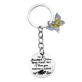 Mothers Day Gifts for Mom from Daughter Son Mama Engraved Keychain for Mom Birthday Gifts Key Chain Thank You Mommy Wedding Gift I Love You Moms Gift Keepsake Souvenirs for Moms Appreciation Presents