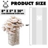 TonGass 60-Pack Autoclavable Mushroom Growing Bag Bulk with Microporous Filter