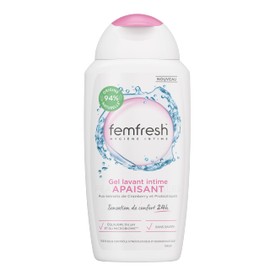 Femfresh - Soothing Intimate Wash Gel with Cranberry & Probiotic Extracts, Pleasant Feeling 24 Hours - 250ml
