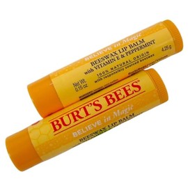 Burt's Bees Wintertime "Believe in Magic" Original Beeswax w/Vitamin E & Peppermint Lip Balm .15oz – 12 unidades