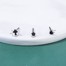 AoedeJ 15 Pairs Silicone Clear Earrings Invisible Plastic Earrings with 60 Pcs Ear Floss with 100 Pcs Earring Posts for Sports Work