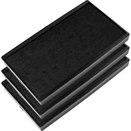 E/60 Replacement Pad Compatible for COLOP Printer 60 - Water Based, Non-Toxic - Pack of 3 - Black