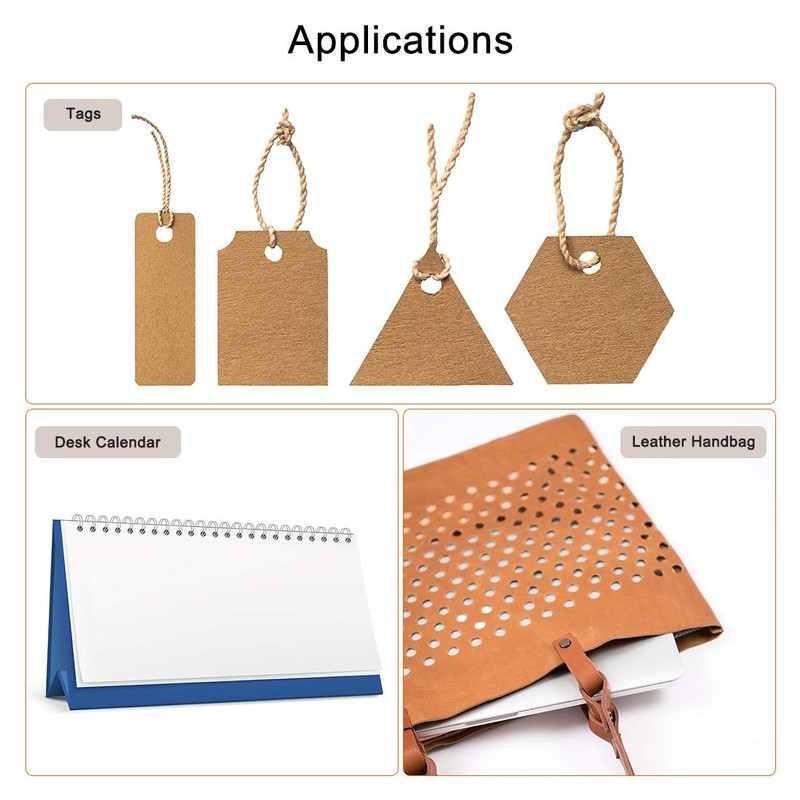 sourcing map 3mm Paper Punch Drill, Straight Shank Hollow Bit