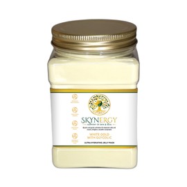 Jelly Face Masks - Peel Off Face Mask for Skin Hydration, Radiance, Reduced Wrinkles, Fine Lines, Inflammation, and Pigmentation | 30 fl oz (White Gold with Glycolic)