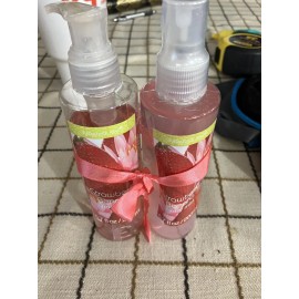 Avon 2x Avon Naturals Nourishing Strawberry & Guava Body Mist & Shower Gel 6.7 Fl Oz