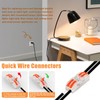 Asjeumt 6ft Foot Switch Lamp Cord Replacement, Black Floor Light