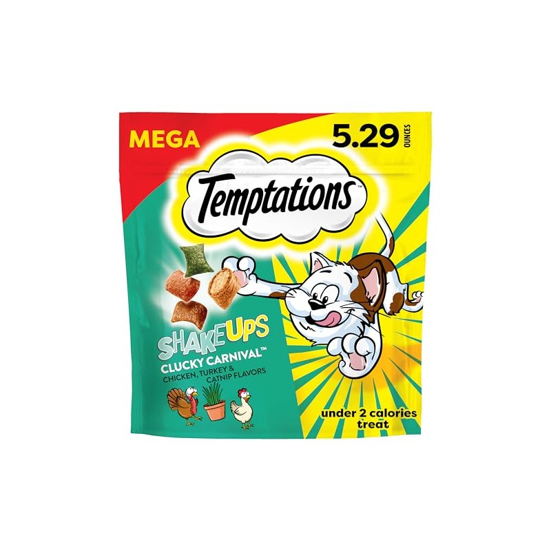 Temptations ShakeUps Crunchy and Soft Cat Treats, Crustacean Celebration Flavor,