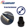 Ossenberg Crutch Capsule 16 mm Black + 1 Piece Olanmarp