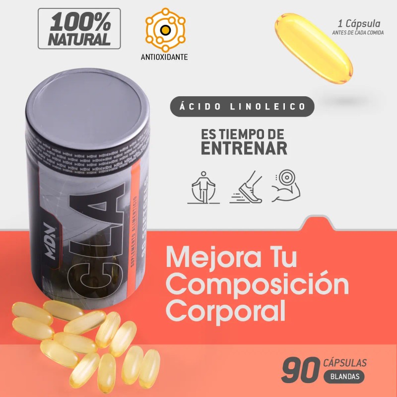 Cla cido Linoleico Conjugado 90 Caps. 1000mg Mdn Sports Sin