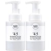 Happy Bath PH 4.5 Mildly Acidic Mugwort Bubble Feminine Wash, 250ml, 2 packs / 해피바스 PH4.5 약산성 쑥 버블 여성청결제, 250ml, 2개