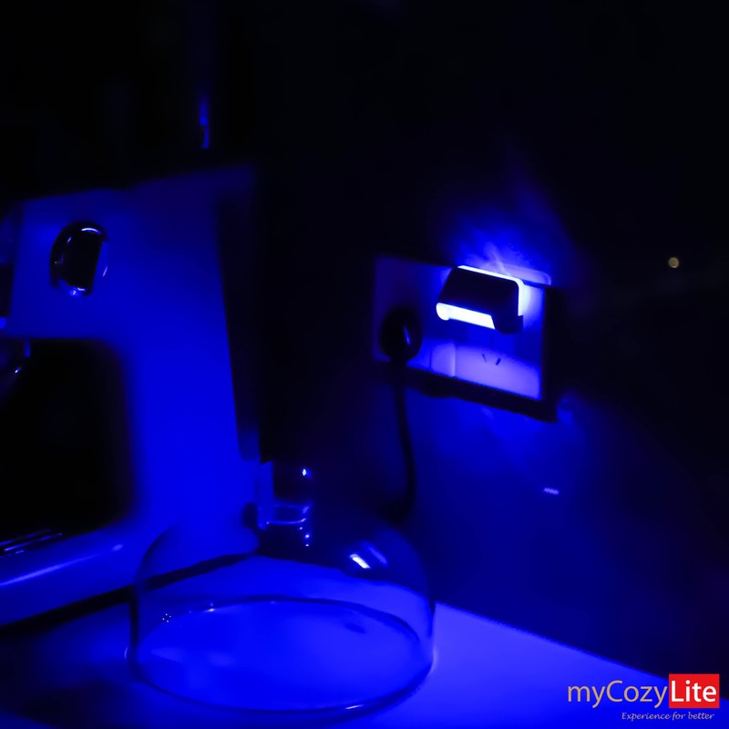 Dimmable Blue Night Lights, Dual Light, Adjustable LED Night Light