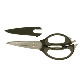 Farberware 4-in-1 Kitchen Shears, 2-Piece, Black and Gray