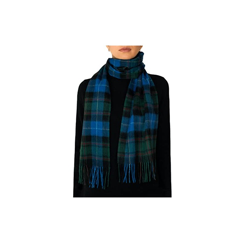 Oxfords Cashmere 100% Lambswool Tartan Plaid Scarf, Macrae