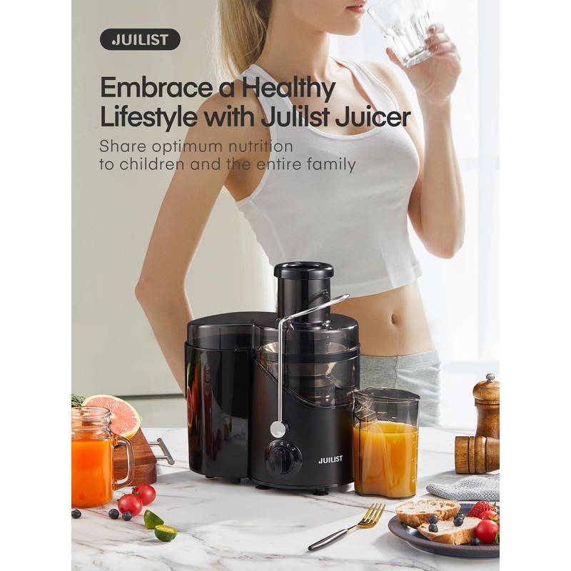 Juicer Machines, Juilist 3" Wide Mouth Juicer Extractor, for Vegetable